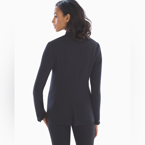 NEW Soma Divine Terry Knit Blazer Jacket XL Black Style Essentials 570237844 - Picture 2 of 15